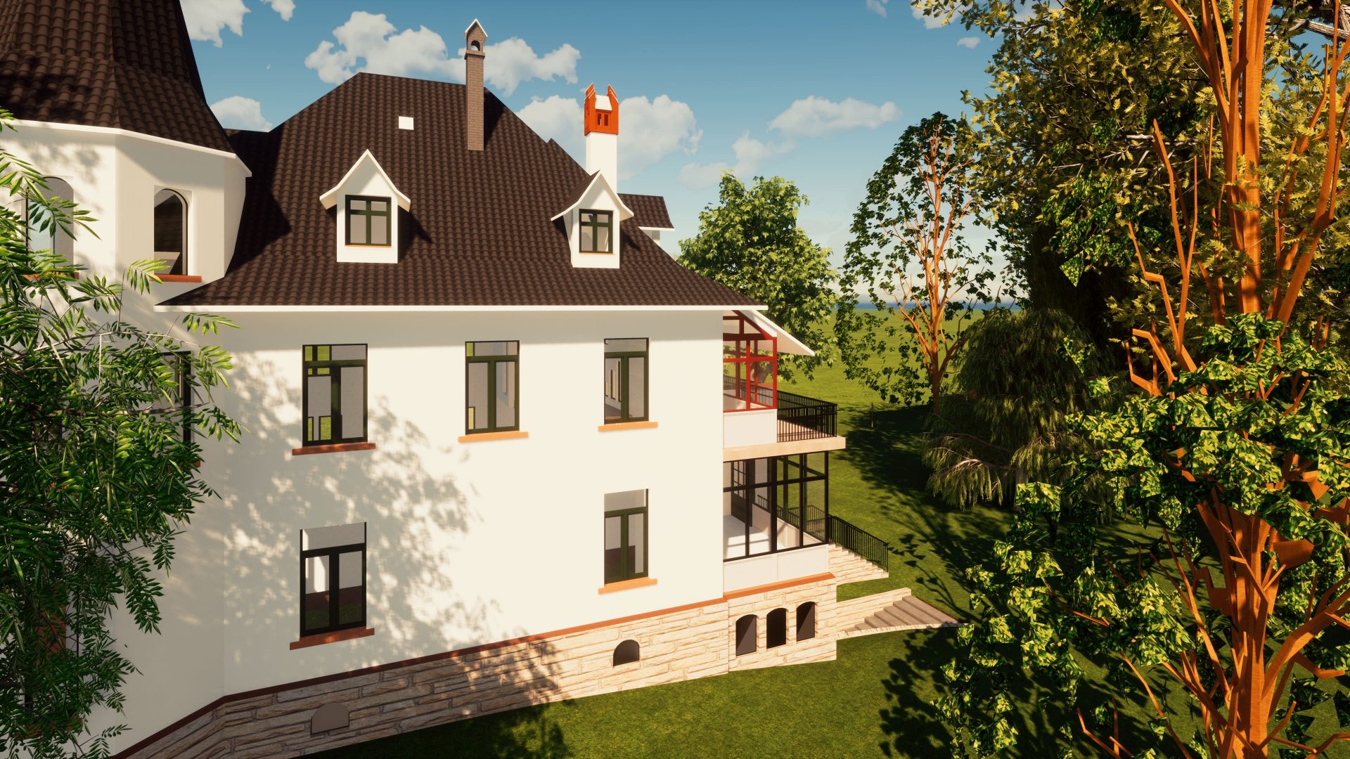 Terrain model in Archicad for architectural site planning