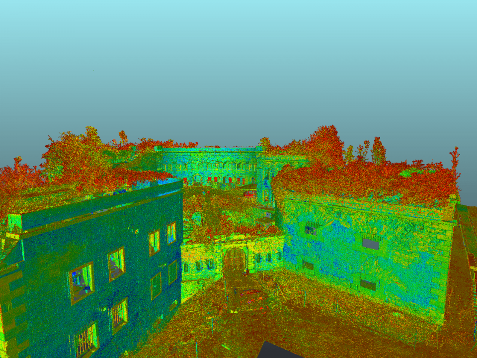 Fort Asterstein point cloud of the facades